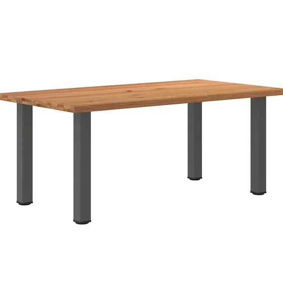 Esstisch Hellbraun 180x100x74 cm Massivholz Eiche Rechteckig