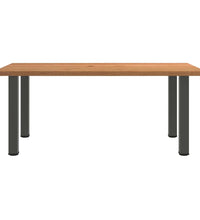 Esstisch Hellbraun 180x100x74 cm Massivholz Eiche Rechteckig