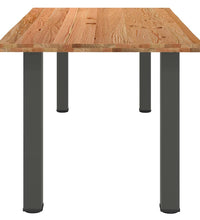 Esstisch Hellbraun 180x100x74 cm Massivholz Eiche Rechteckig