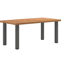 Esstisch Hellbraun 180x100x74 cm Massivholz Eiche Rechteckig