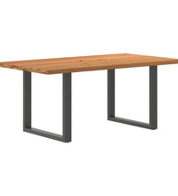 Esstisch Hellbraun 180x100x74 cm Massivholz Eiche Rechteckig