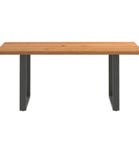 Esstisch Hellbraun 180x100x74 cm Massivholz Eiche Rechteckig