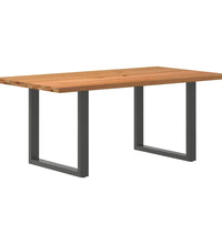 Esstisch Hellbraun 180x100x74 cm Massivholz Eiche Rechteckig