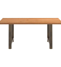 Esstisch Hellbraun 180x120x74 cm Massivholz Eiche Rechteckig
