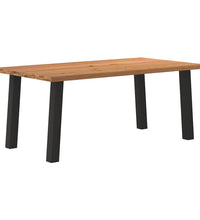 Esstisch Hellbraun 180x100x74 cm Massivholz Eiche Rechteckig