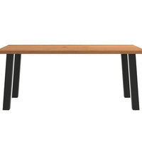 Esstisch Hellbraun 180x100x74 cm Massivholz Eiche Rechteckig