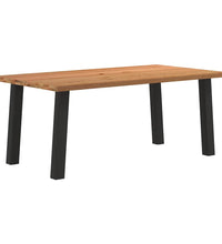 Esstisch Hellbraun 180x100x74 cm Massivholz Eiche Rechteckig