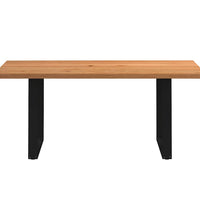 Esstisch Hellbraun 180x100x74 cm Massivholz Eiche Rechteckig