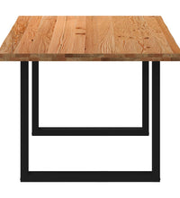 Esstisch Hellbraun 180x100x74 cm Massivholz Eiche Rechteckig