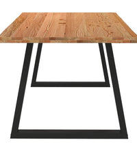 Esstisch mit Baumkanten 180x100x74 cm Massivholz Eiche