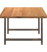 Esstisch Hellbraun 200x120x74 cm Massivholz Eiche Rechteckig