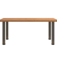 Esstisch Hellbraun 180x100x74 cm Massivholz Eiche Rechteckig