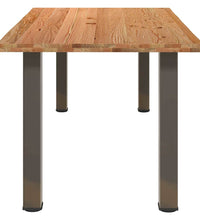 Esstisch Hellbraun 180x100x74 cm Massivholz Eiche Rechteckig