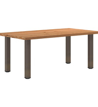 Esstisch Hellbraun 180x100x74 cm Massivholz Eiche Rechteckig