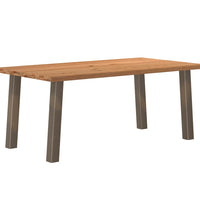 Esstisch Hellbraun 180x100x74 cm Massivholz Eiche Rechteckig