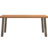 Esstisch Hellbraun 180x100x74 cm Massivholz Eiche Rechteckig