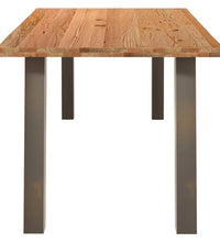 Esstisch Hellbraun 180x100x74 cm Massivholz Eiche Rechteckig