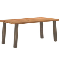 Esstisch Hellbraun 180x100x74 cm Massivholz Eiche Rechteckig