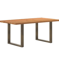 Esstisch Hellbraun 180x100x74 cm Massivholz Eiche Rechteckig
