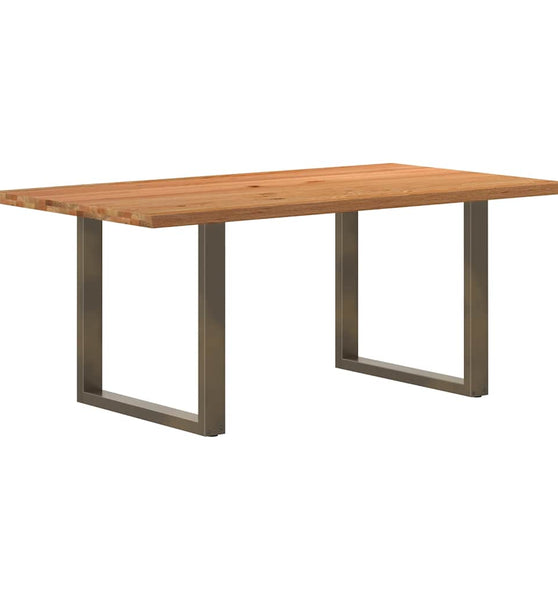 Esstisch Hellbraun 180x100x74 cm Massivholz Eiche Rechteckig