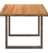 Esstisch Hellbraun 180x100x74 cm Massivholz Eiche Rechteckig