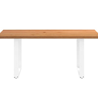 Esstisch Hellbraun 180x100x74 cm Massivholz Eiche Rechteckig