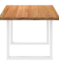 Esstisch Hellbraun 180x100x74 cm Massivholz Eiche Rechteckig