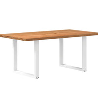 Esstisch Hellbraun 180x100x74 cm Massivholz Eiche Rechteckig