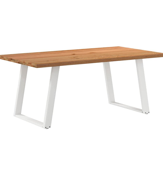 Esstisch mit Baumkanten 180x100x74 cm Massivholz Eiche Rechteck