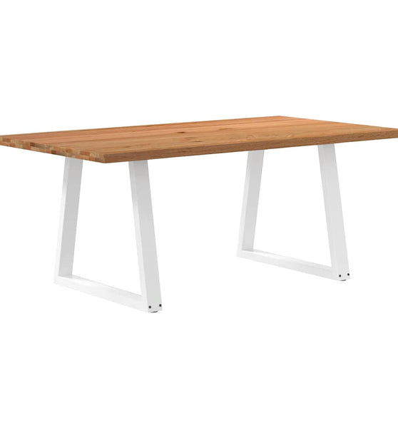 Esstisch mit Baumkanten 180x100x74 cm Massivholz Eiche