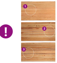 Esstisch mit Baumkanten 180x100x74 cm Massivholz Eiche