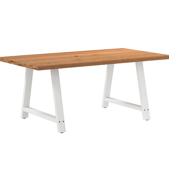 Esstisch mit Baumkanten 180x100x74 cm Massivholz Eiche Rechteck