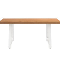 Esstisch mit Baumkanten 180x100x74 cm Massivholz Eiche Rechteck