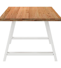 Esstisch mit Baumkanten 180x100x74 cm Massivholz Eiche Rechteck