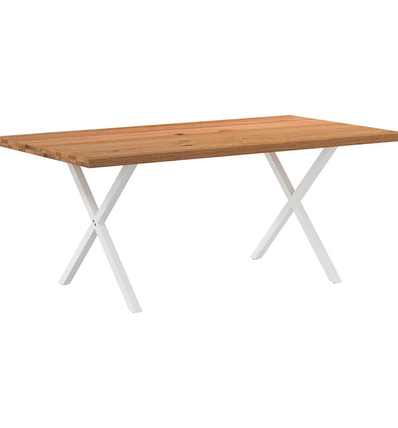 Esstisch mit Baumkanten 180x100x74 cm Massivholz Eiche Rechteck