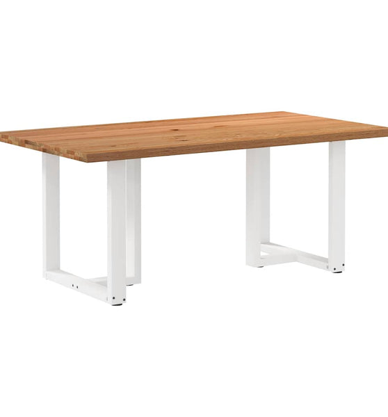 Esstisch mit Baumkanten 180x100x74 cm Massivholz Eiche Rechteck