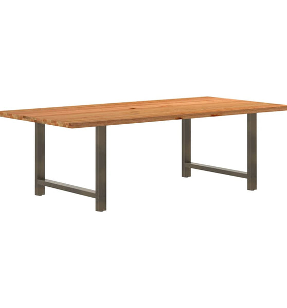 Esstisch Hellbraun 240x120x74 cm Massivholz Eiche Rechteckig