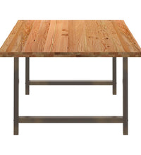 Esstisch Hellbraun 240x120x74 cm Massivholz Eiche Rechteckig