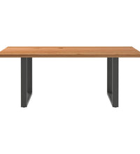 Esstisch Hellbraun 200x100x74 cm Massivholz Eiche Rechteckig