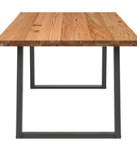 Esstisch Hellbraun 200x100x74 cm Massivholz Eiche Rechteckig