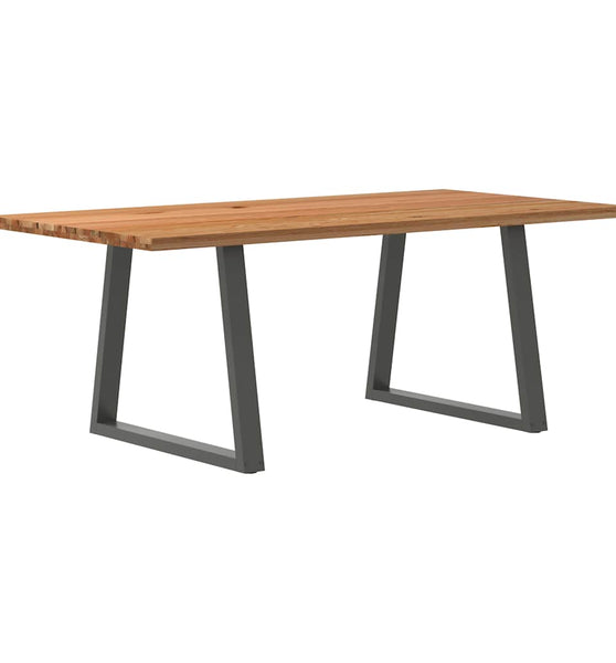 Esstisch Hellbraun 200x100x74 cm Massivholz Eiche Rechteckig