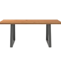 Esstisch Hellbraun 200x100x74 cm Massivholz Eiche Rechteckig