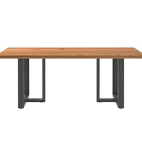 Esstisch Hellbraun 200x100x74 cm Massivholz Eiche Rechteckig