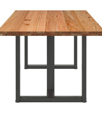 Esstisch Hellbraun 200x100x74 cm Massivholz Eiche Rechteckig