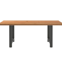 Esstisch Hellbraun 200x100x74 cm Massivholz Eiche Rechteckig