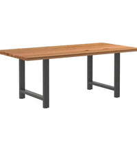 Esstisch Hellbraun 200x100x74 cm Massivholz Eiche Rechteckig