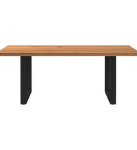 Esstisch Hellbraun 200x100x74 cm Massivholz Eiche Rechteckig