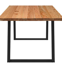 Esstisch Hellbraun 200x100x74 cm Massivholz Eiche Rechteckig