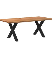 Esstisch Hellbraun 200x100x74 cm Massivholz Eiche Rechteckig