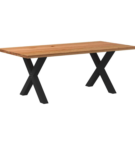 Esstisch Hellbraun 200x100x74 cm Massivholz Eiche Rechteckig